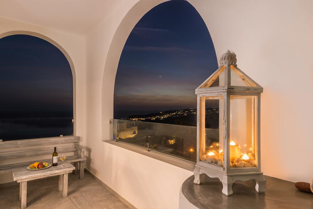 Aspronisi Luxury Villa With Caldera View Megalochori  Exterior foto